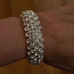 Rhinestone elastic bracelet